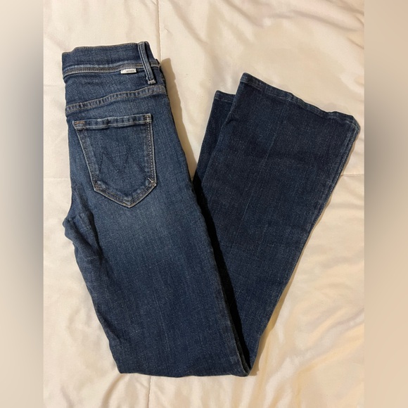 Mother women’s jeans size 24 blue flare wide leg the cruiser partners undercover - Picture 10 of 16
